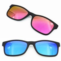 Modello No TJ003 lenti per occhiali da sole rettangolari polarizzate TAC a taglio singolo per occhiali miopia ipermetropia clip extra su lenti da sole