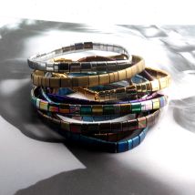 ZMZY Vintage Böhmischen Armbänder Für Frauen Mode Boho Erklärung Schmuck Hämatit Tila Perlen Elastische Armband Femme Geschenk