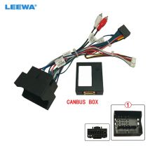 LEEWA Auto 16pin Audio Kabelbaum Canbus Box Für Volkswagen Touareg 03-10 / T5 Aftermarket Stereo Installation Draht adapter