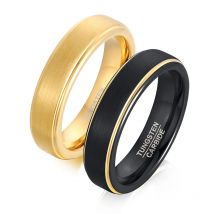 5mm Men Women Wedding Band Tungsten Carbide Ring Brushed Beveled Edge Size 6-12  Couple Wedding  Jewelry Gift