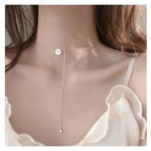 925 Sterling Silber Shell Daisy Charme Anhänger Halskette Für Frauen Hochzeit Romantische Hochzeit Partei Schmuck Geschenk Choker Kragen