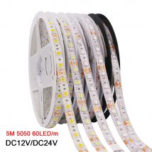 LED Strip 5050 RGB CCT RGBCCT RGB White Lights 12V 24V Waterproof 5M 300LED Blue Warm White LED Tape Lights Flexible