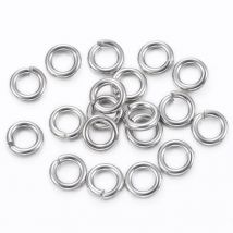 1000 stücke 304 Edelstahl Open Jump Ringe 4mm 5mm 6mm 8mm Split Ringe für Schmuck, der