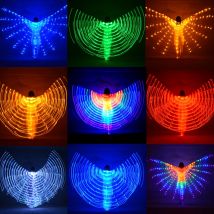 Erwachsene Bauchtanz Zubehör Kind Led Flügel mit Einstellbare Sticks Bühne Leistung Requisiten Leuchtenden Led-Lampe Flügel Bauchtanz