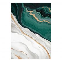 Bedroom s And Prints Wall Home Decor Modern Abstract Gold foil lines Green Canvas Art Paintings For Living Room