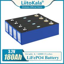 LiitoKala 3,2 V 180Ah Lifepo4 Batterie pack 3C hohe strom große kapazität auto Zellen diy 12V 24V