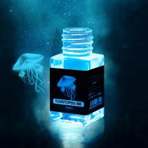 18 ml kohlenstofffreie magische unsichtbare Tinte für Brunnen, Glas-Tauchstift, kreative fluoreszierende Tinte, UV-Licht, Geschenk-Briefpapier