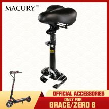Macury Sattel für Gnade 8 Null 8 Zero8 T8 Elektrische Roller Sitz Kit Offizielle Zubehör Faltbare Höhe Verstellbarer Stuhl