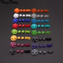 TingDong Suitable for GameBoy color Button Shell For Game boy Color Buttons GBC Game replacement Button Kit DIY Color