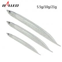 Balleo 2 Stück/Angelköder, 15 cm/22 cm/29 cm, großer Haarschwanz, weicher Schwimmeraal, weicher Köder, Angelgerät