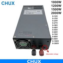Chux 1000w 1200w 1500w 2000w industrielles Schalt netzteil einstellbar DC 12V 24V 36V 48V 55V 110V