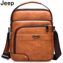JEEP BULUO Marke Hohe Qualität Business Crossbody-tasche Taschen Mann Leder Taschen Männlichen Kuh Split Leder Handtasche Messenger Für Männer