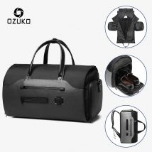 OZUKO Borsa da viaggio multifunzione per riporre abiti da uomo Borsa da viaggio di grande capacità Borsa da viaggio impermeabile da uomo Tasca per scarpe