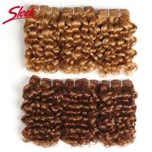 Schlankes indisches Remy Jerry Curl Brown 4 #   Doppelt gezogen 27 #   Klavierfarbe P1B/30 P4/27 Bundles Haarverlängerung 3 Stück insgesamt 100 Gramm