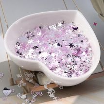 10 gr/paket Lila Farbe Stern Herz Plum Pailletten Nagel kunst, Brilliant Glitter DIY PVC Lose Nagel Pailletten, hochzeit Dekoration Handwerk