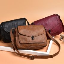 Vintage Schulter Umhängetaschen für Frauen 2024 neue Geldbörsen und Handtaschen Weich leder Umhängetaschen lässig kleine Einkaufstasche Bolsos