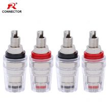 50PCS Rhodiniertes Kupfer 4MM Binding Post HIFI Terminals, Bindung Bananen Stecker Stecker für