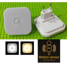 Night Light With EU Plug Smart Motion Sensor LED Night Lamp Motion Sensor Light Home Staircase Closet Aisle WC Bedside Lamp  A7