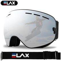 ELAX BRAND NEW Dwuwarstwowe gogle narciarskie przeciwmgielne Okulary snowboardowe Okulary do skuterów śnieżnych Outdoor Sport Googles