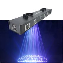 Volle Farbe Mischendeffekte DJ Laserprojektor 6 Augen Laserlicht DMX512 Bühnenlinienscanner Beleuchtung Disco Weihnachtsfeier Lichter