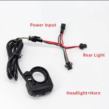 Ebike Licht und Horn Schalter Elektrische Fahrrad Roller Intelligente Berg ATV Dreirad Scheinwerfer und Horn AUF AUS-SCHALTER