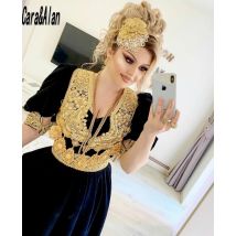 Traditionelle Kosovo-Abendkleider, Spitzenapplikation, albanisches knöchellanges Ballkleid, Robe de Soirée de Mariage, individuell gestaltet