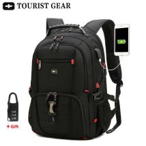 Herren Schweizer Rucksäcke Reisetasche Business Anti-Diebstahl-Rucksack Herren Mochila USB-Aufladung