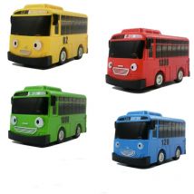 Koreanische Anime Tayo der kleine Bus Mini Kunststoff zurückziehen blau Tayo Gani gelb Lani grün rot Rogi Automodell für Kinder Jungen Geschenk