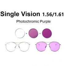 1.56/1.61 Photochromic Pink or Blue or Purple Single Vision Lens SPH Range -8.00~+6.00 Max CLY -6.00 Optical Lenses for Eyewear