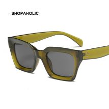 Neue Mode Frau Luxus Marke Quadrat Sonnenbrille Damen Vintage Übergroßen Sonnenbrille Weiblichen Großen Rahmen Uv400 Shades Schwarz