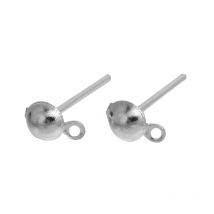 DoreenBeads Fashion Ear Post Stud Earrings Findings Teardrop Round Flower Hollow Carved DIY Making
