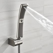 Gebürstet Nickel Handheld Dusche Bad 2 Funktion Hochdruck Regen Dusche Sprayer Set Wasser Saving Wasserfall Dusche