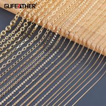 GUFEATHER,3m/lot,C65,diy chain,pass REACH,nickel free,18k gold plated,copper,handmade chain,diy bracelet necklace,jewelry making