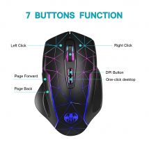 2.4G Rechargeable Wireless Mouse Gamer Gaming Mouse Computer Mouse Usb Ergonomic Mause With Backlight RGB Mice For Laptop PC