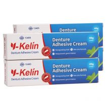 Y-Kelin Prothesen-Klebecreme, 3/4/6-Pack, Originalformel, zinkfrei, extra starker Halt für den ganzen Tag oben und unteren Teil