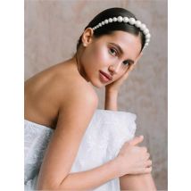 Wedding Pearls Bridal Hairband For Women Hair Ornaments Girl Tiara Crown Prom Party Headpiece Bride Hair Jewelry Accessories