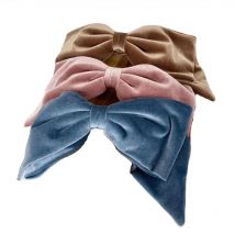 1PC Vintage Personality Exaggeration Barrette Bow For Women Girls Elegant Velvet Bow Hair Clip Prom Hair Accessories Party 2021