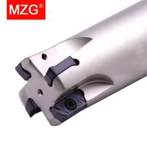 MZG EXN03R CNC Schnelle Fütterung Drehmaschine Bearbeitung Legierung Ende Mühle Schaft LNMU Doppel Seite Hartmetall Insert Fräsen Cutter