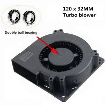 Neue original Doppel Ball DC5V 12V 24V 48V 120MM 120X120X3 2MM 12032 Große luftvolumen fan grill grill turbo gebläse lüfter