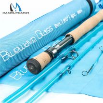 Maximumcatch Bluewave 8 Fuß 8/10wt Salzwasser-Fliegenangelrute, mäßig, schnelle Aktion, 4-teilige