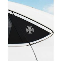 Iron Cross Chrome Metal Germany 1813 Malta Virtue Symbol Medal Cross Emblem Motorcycle Car Styling Badge Stickers Decal Auto Pat