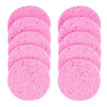 5/10pcs 6/7/8/9cm Face Round Makeup Remover Tool Natural Wood Pulp Sponge Cellulose Compress Cosmetic Puff Facial Washing Sponge