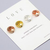 WLYeeS Baum des Lebens, goldfarben, Hämatit-Steinperle, Charm-Anhänger, Abstandshalter, lose Perle für Armbänder, Ohrringe, DIY, 12 mm, 20 Stück