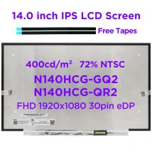 14.0 Laptop LCD Screen Exactly N140HCG-GQ2 N140HCG-GR2 For Lenovo ThinkPad X1 Carbon 7th 8th Gen 400 nits 72% NTSC FHD 30pin eDP