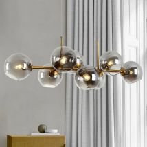 Moderne Led Glas Ball Anhänger Lichter Gold Schwarz Tisch Esszimmer Küche Dekoration Hängen Lampe
