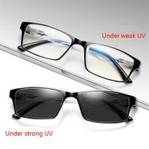 0 -0.5 -0.75 A -6.0 Occhiali da vista quadrati con blocco della luce blu con grado TR90 Occhiali miopia fotocromatici Donna Uomo