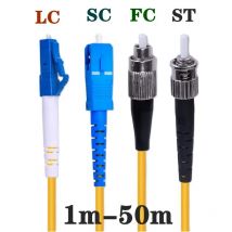 UPC SC auf SC LC auf LC ST auf ST FC auf FC Glasfaser-Patchkabel-Überbrückungskabel SM Simplex Single Mode Optic für Netzwerk 3 m 5 m 10 m 20 m 30 m