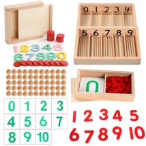 Zählen Box Mathematik Montessori Spielzeug Für Kinder Holz Zähler Zahlen Lernen Spielzeug Vorschule Pädagogisches Spielzeug Kinder Lehrmittel