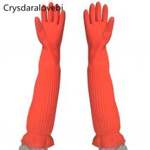 1pc Verlängern Ultra Lange 45/55cm Wasserdichte Gummi Handschuhe Schüssel Schüssel Latex Handschuhe Gummi Handschuhe Waschen Auto und Tun Hausarbeit