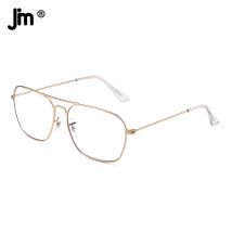 JM Aviator Computer Blaulicht-blockierende Brille, quadratisches Augenschutz, Video-Brille, blendfrei, für Herren und Damen